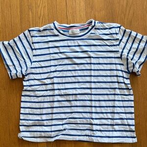 AYR Sno Cone Tee | white & blue stripe | small